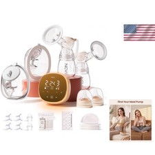 Electric Breast Pump, 2-in-1 Wearable Bottle Breast Pump with Micro-Vibrati...