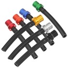 7pcs Motorbike Tank Gas Fuel Caps Motorcycle Vent Hose Caps Metal Gas