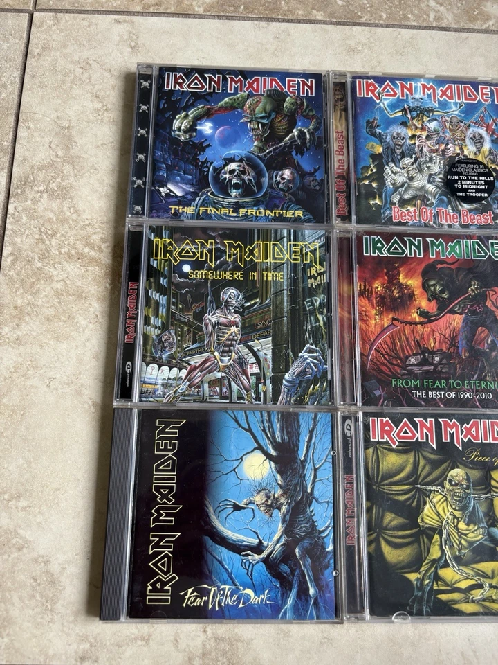 Iron Maiden Vintage Cd Lot Of 6 Very Nice Pre-owned Albums. Foto 2 de 4