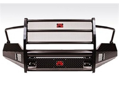 Fab Fours DR09-K2460-1 09-13 Ram 1500 Black Steel Full Grille Guard w/Tow Hooks