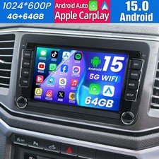 Android 15 For VW GOLF MK5 Polo 7" Apple Carplay Car Stereo Radio GPS+ Head Unit