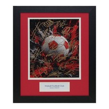 WALSALL 2026/27 Squad Hand SIGNED Photo Display + COA Pressley Smith Ward Grant