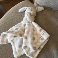 Blankets and Beyond Gray Bunny Lovey Blankie Lovie Blanket Nunu