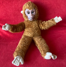 Gummigesicht Affe mit Schlafaugen DDR Stofftier Kuscheltier ca. 59cm