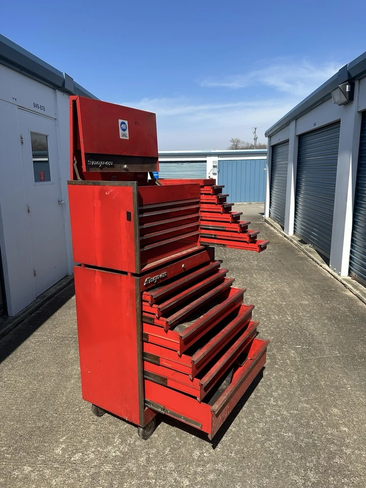 1986 Красный 19 ящик Snap On ящик для инструментов - Изображение 2 из 4