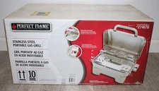 Perfect Flame 12,000 BTU Stainless Steel Tabletop Portable Gas Grill sealed/NEW!