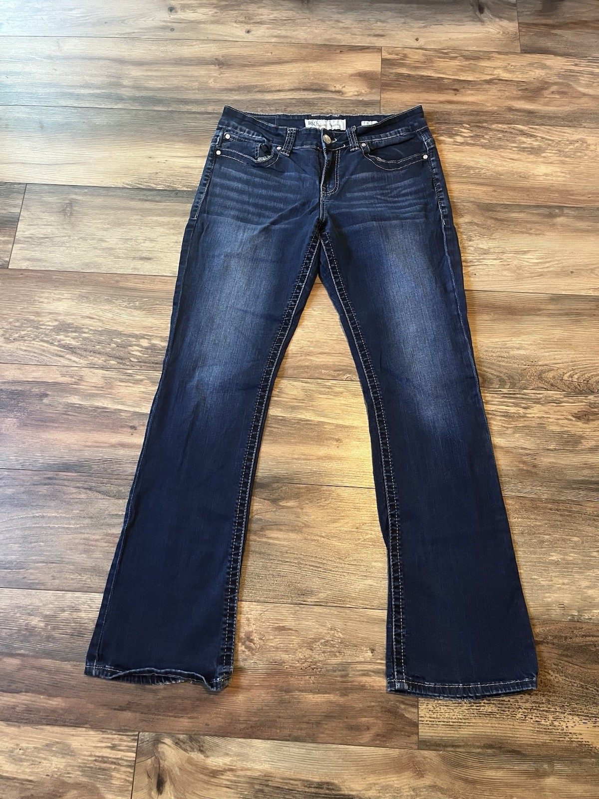 BKE Payton Jeans Womens 31L Bootcut Dark Wash Stretch Denim Low Rise 32x32