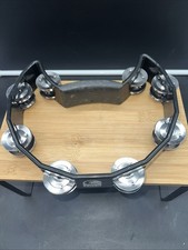 Toca T-2602 Tambourine Black With Silver Cymbals Music