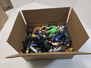 Mixed Lot of Junk Action Figures and Toys, Plastic Unboxed Missing Junk Toy Box