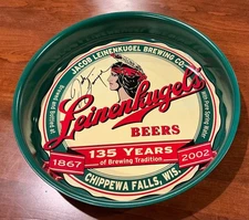 2002 135th Anniversary Leinenkugel’s Brewery Metal Advertising Tray 