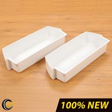 2-Pack Door Shelf Bins 2187172 Fits Whirlpool Kenmore Refrigerator for PS328468