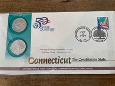 1999 Commemorative Cover State Quarter Collection - Set of 5 (Delaware, Pennsylvania, New Jersey, Georgia, Connecticut) — listing 3