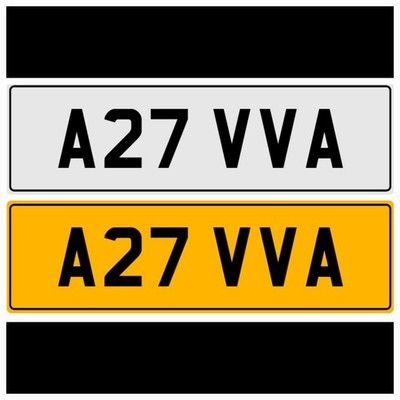 A27 VVA AVAS AVA AVRILS ARRIVAS A REG PREFIX PRIVATE REGISTRATION NUMBER PLATE
