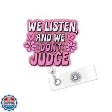 1 Pcs Halloween Badge Reel Pink Retractable Badge Holders Ghost with Flowers