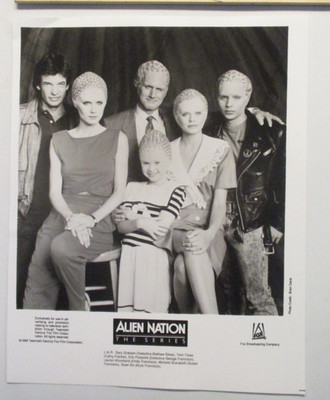 PRESS PROMO PHOTO 1989 SCI-FI TV SHOW ALIEN NATION FULL CAST B&W 8X10 W546
