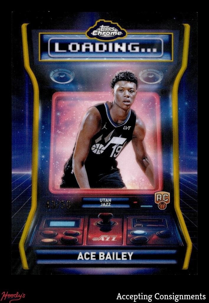 2025-26 Topps Chrome Loading Gold Refractors #LD14 Ace Bailey RC Rookie 43/50