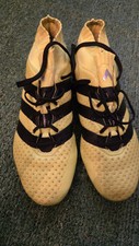 Adidas ACE 16.1 PrimeKnit FG Soccer Cleats Youth Size 6 Neon Yellow Black