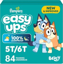 Training Pants Easy Ups Boys  Girls Bluey Size 5T-6T 84 Count Children's Potty