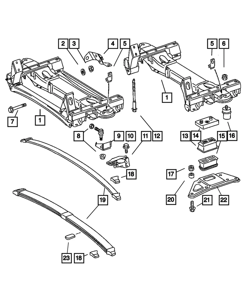 Genuine Mopar Front Leaf Spring 5139112aa Foto 3 de 3