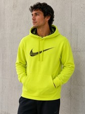 Nike Therma-fit Mens Hoodie Neon Yellow Size Medium