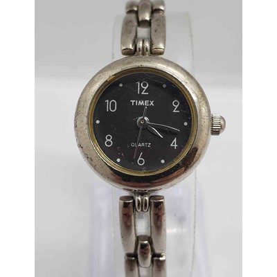 Women\'s Timex. Small black face. Bracelet style band. Timex– Blue Dial & Rose Gold Mesh Bracelet for Couples main image 3