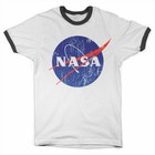 T-shirt ringer uomo Bianco con profili neri