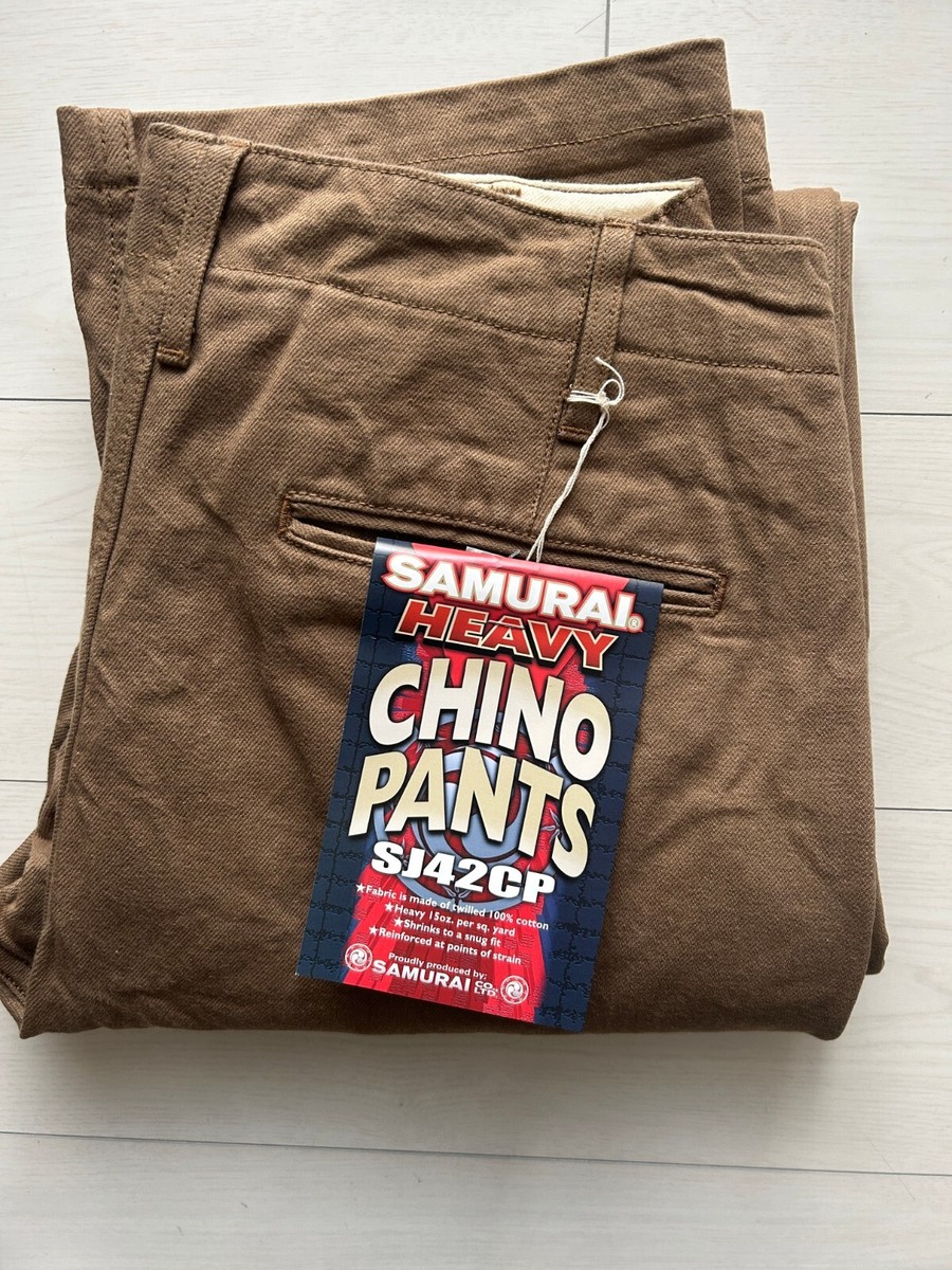 Samurai Jeans SJ42CP Heavy Selvage Chino Pants Sulfur Dyed Men's