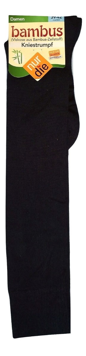 Nur Die Bambus Kniestrumpf Schwarz / Maritim / Grau | eBay.de