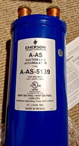 PCN: 060815 SUCTION ACCUMULATOR DIAMETER: 5" LENGTH: 13" 1-1/8" ODF SOLDER