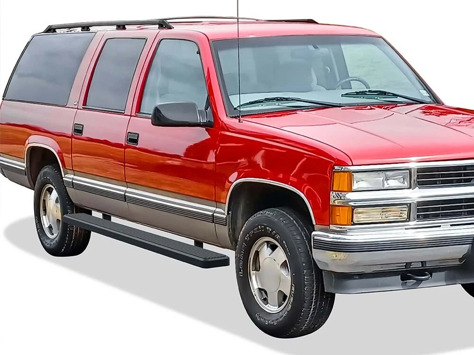 Tablas de correr iBoard 6 pulgadas negro mate ajuste 92-99 Chevy Suburban Foto 2 de 4