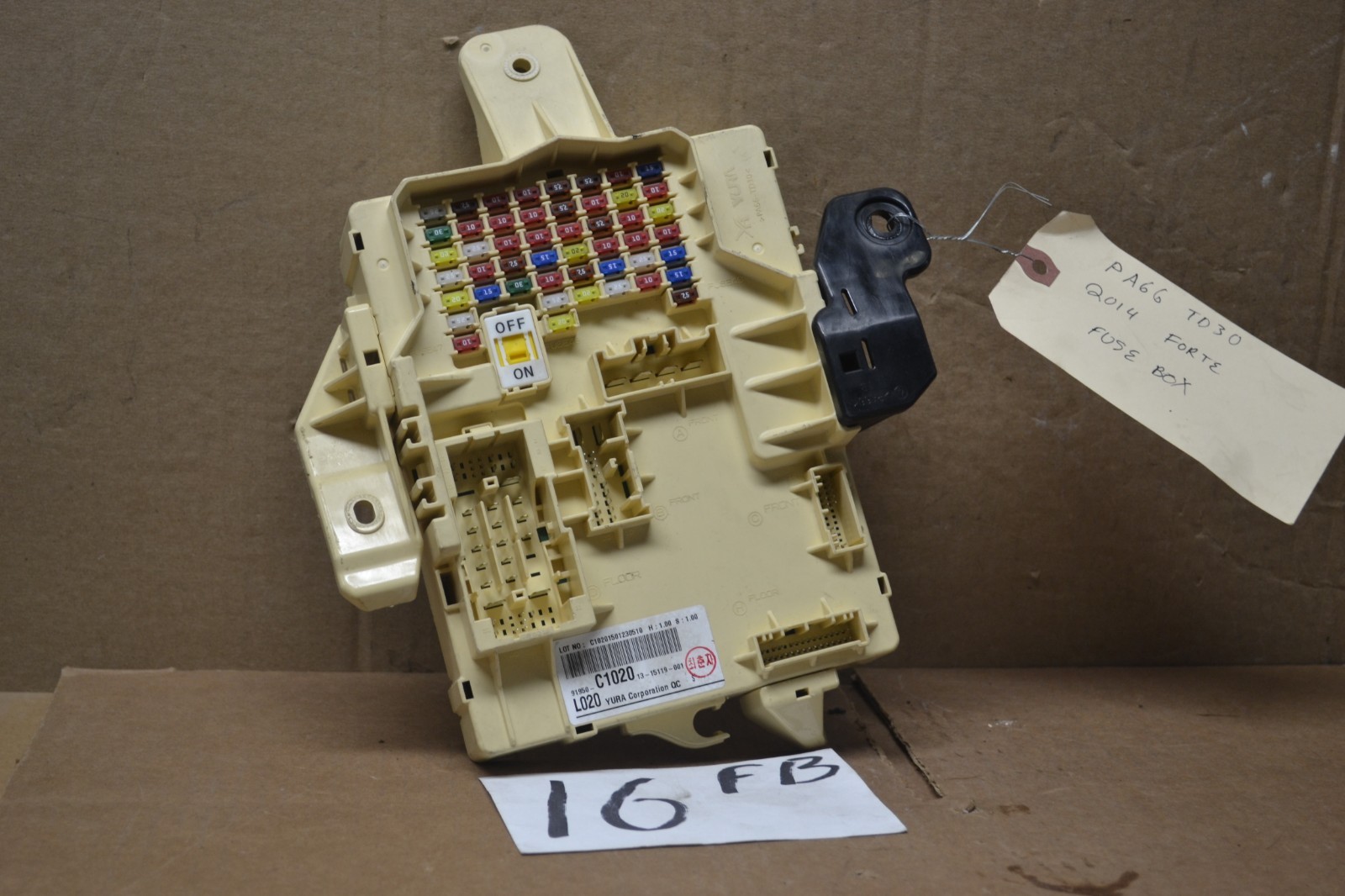 2014 Kia Forte Used Fuse Box Stock #16-FB