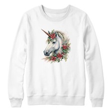 Unicorn Christmas Jumper For Girls Sweatshirt Girl Funny Magical Horse Sweate...