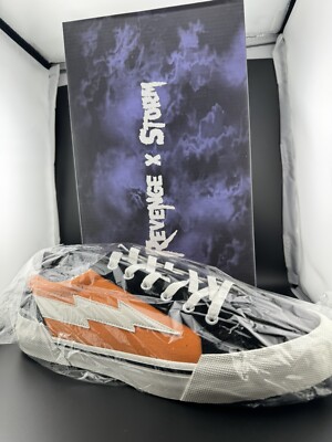 Revenge x Storm Size 12 Orange Black Brand New 100% Sneakers Shoes  Men's