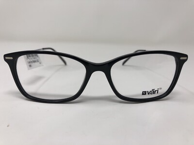 Vari Eyeglasses Frame HM1 COL.20 53-16-135 Black Full Rim SG18 | eBay