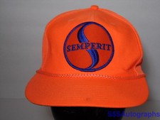 Vintage 1980s SEMPERIT Logo Rubber Plastic Product Advertising SNAPBACK HAT CAP