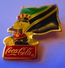 Coca-Cola 1984 Olymypic International  Flag Lapel Pin  Tanzania