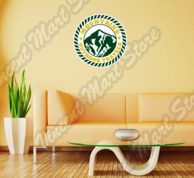 Mountain Outdoor Travels Climb Camp Wall Sticker Interior Decor 22''X22''