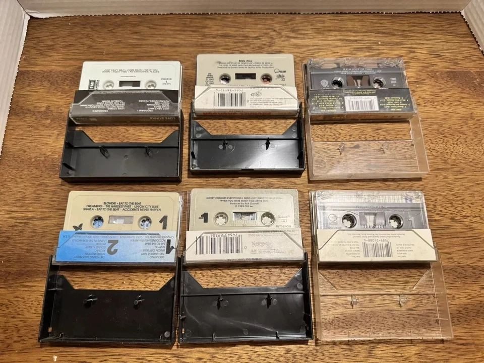 Lot Of 6 80’s Classic Albums On Cassette-Blondie Cyndi Lauper R.E.M J. Geils Foto 2 de 4