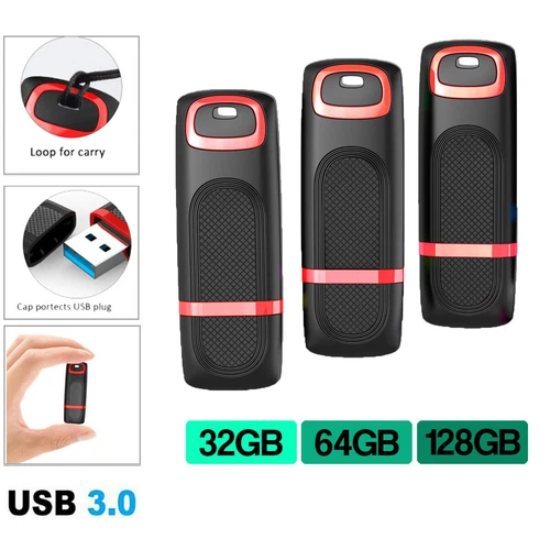 Flash Drive USB 3.0 High Speed Memory Stick for Students Office Lot 32G 64G 128G
