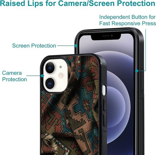 Hybrid Cover originated isfahan persian rug For iPhone SE XS XR Max 5 6 7 8 Plus - Picture 13 of 25