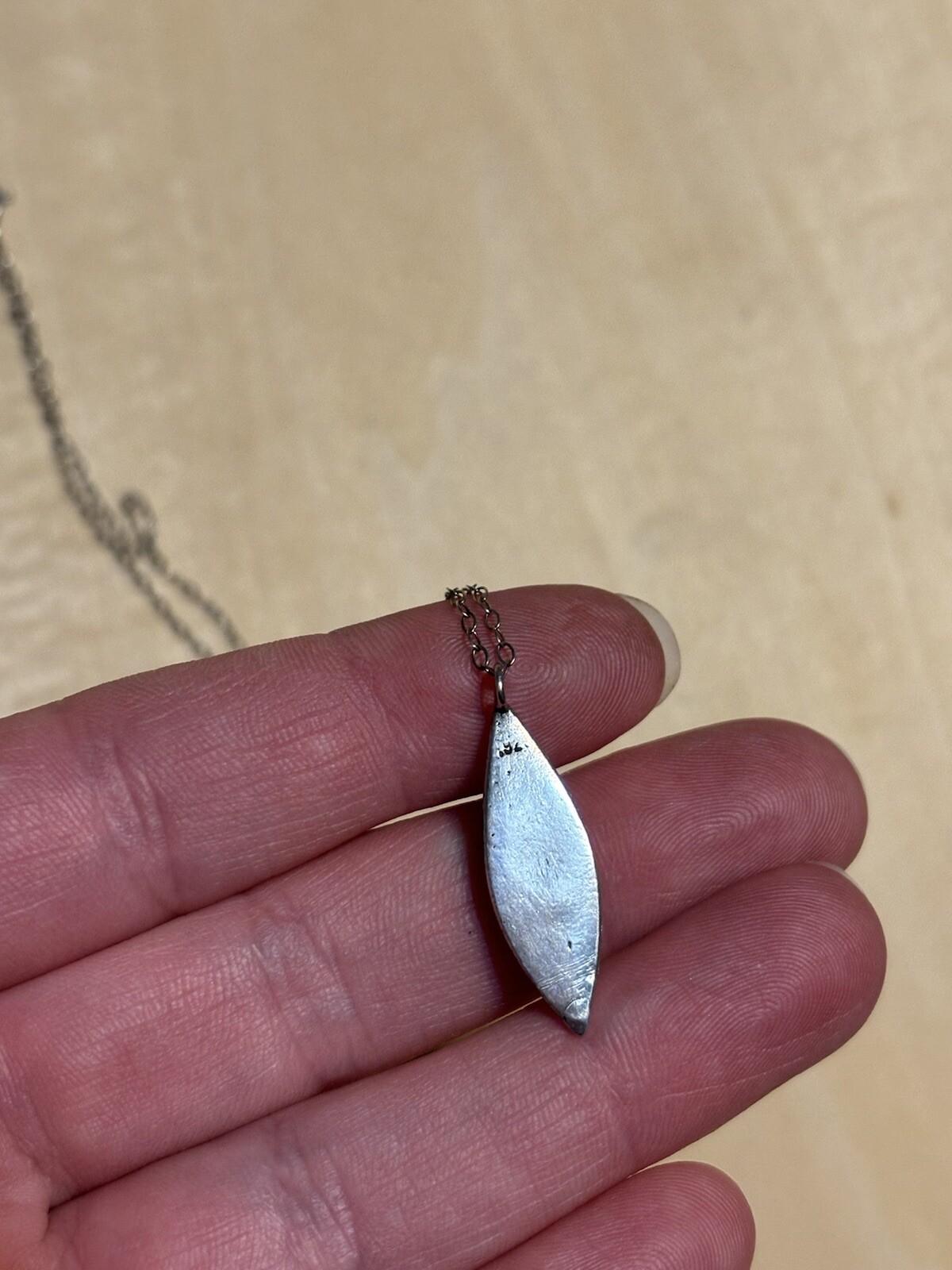 Solid Sterling Silver Insect Beetle Bug On Leaf P… - image 4