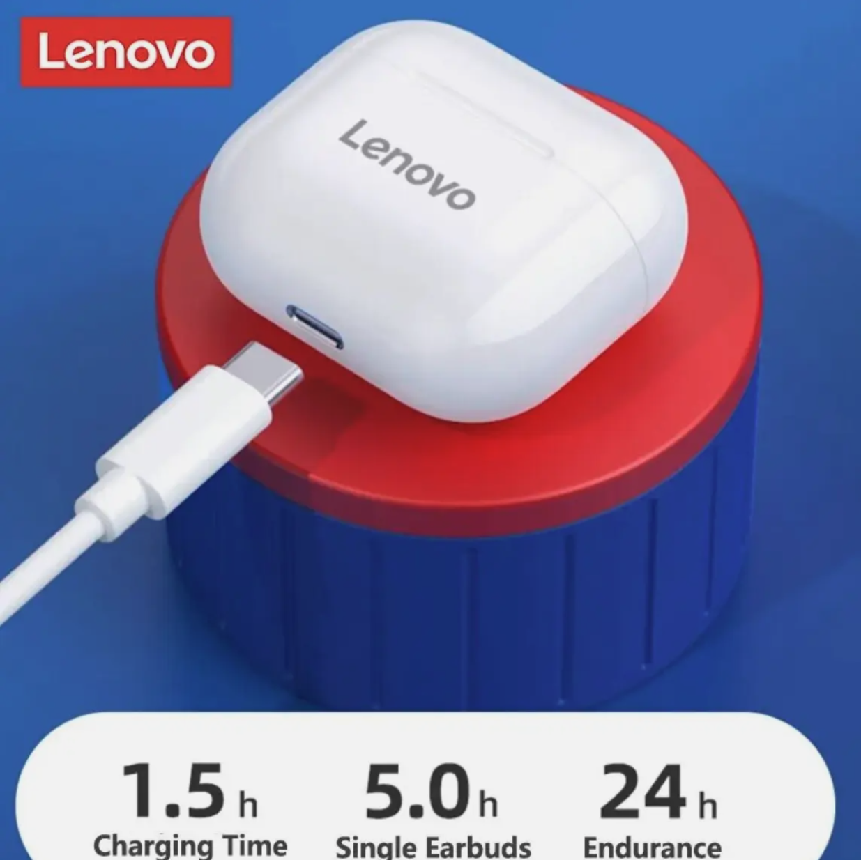 Lenovo LP40 Pro Bluetooth Headphones - White for sale online | eBay