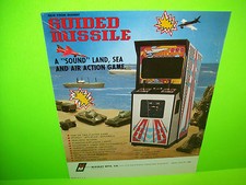 Guided Missile 1977 Video Arcade Game Promo Sales Flyer Vintage Retro Artwork image
