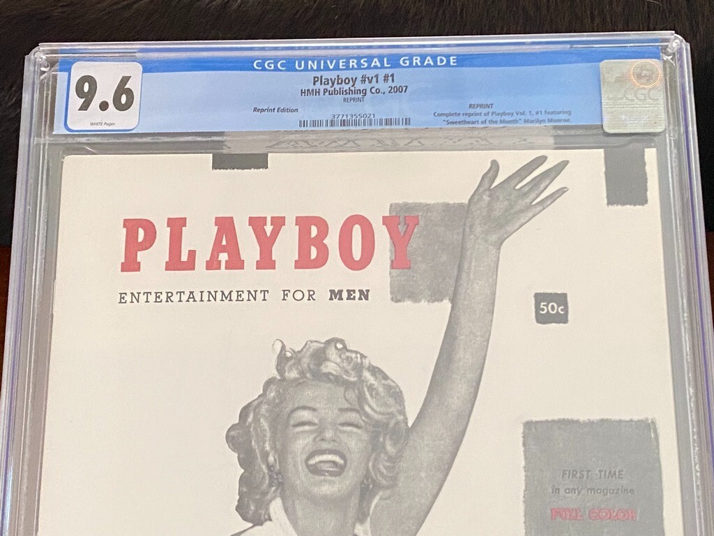PLAYBOY Magazine Vol 1 #1 REPRINT Marilyn Monroe CGC 9.6