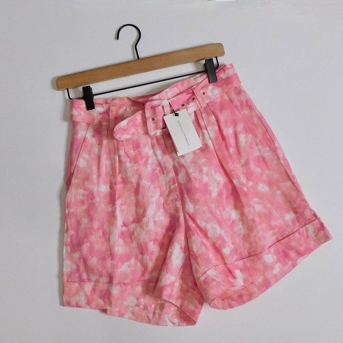 ¡¡NUEVO CON ETIQUETAS!! Pantalones Cortos Revolve FAITHFULL THE BRAND Les Deux Rosa Roos Tie Dye Lino Talla 4 - Imagen 2 de 21