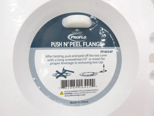 4 Pack PROFLO PF4034P 4" x 3" PVC Standard P-N-P Closet Flange - Picture 2 of 3