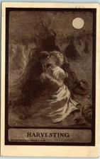 Postcard - Harvesting - Love/Romance Greeting Card - Lovers Art Print