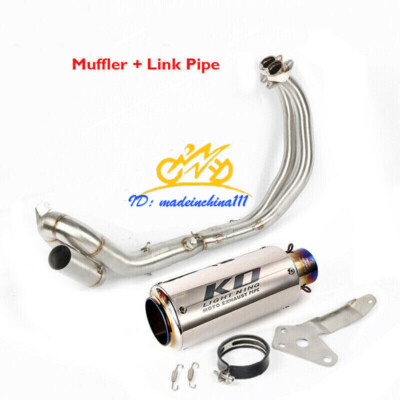 Motorcycle Exhaust System Header Connector Muffler Escape for Yamaha MT07 FZ07