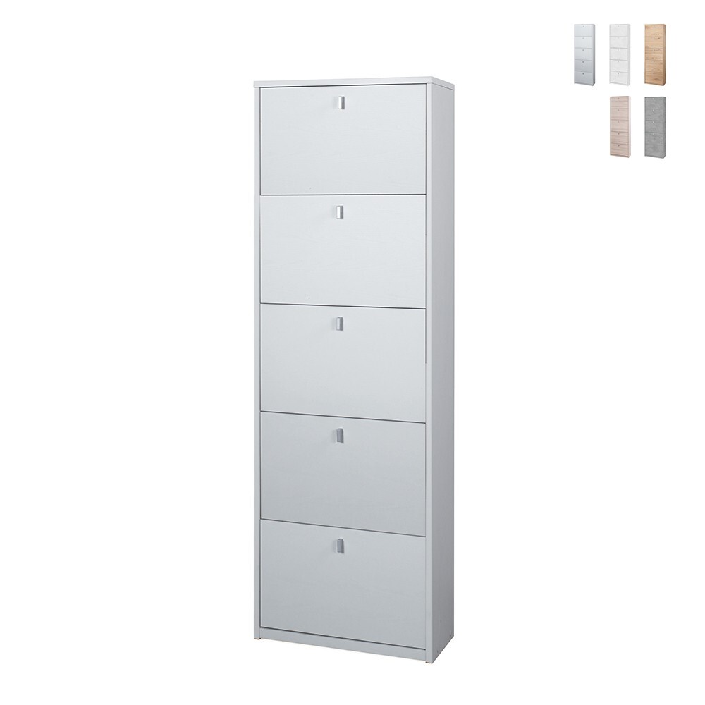 Zapatero de diseño moderno que ahorra espacio 5 puertas 25 pares de...