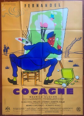 Plakat Cocagne Maurice Glocke Fernandel Dora Doll Mara Maler Painter 120x160